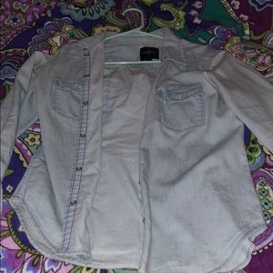 American eagle light wash thin jean jacket